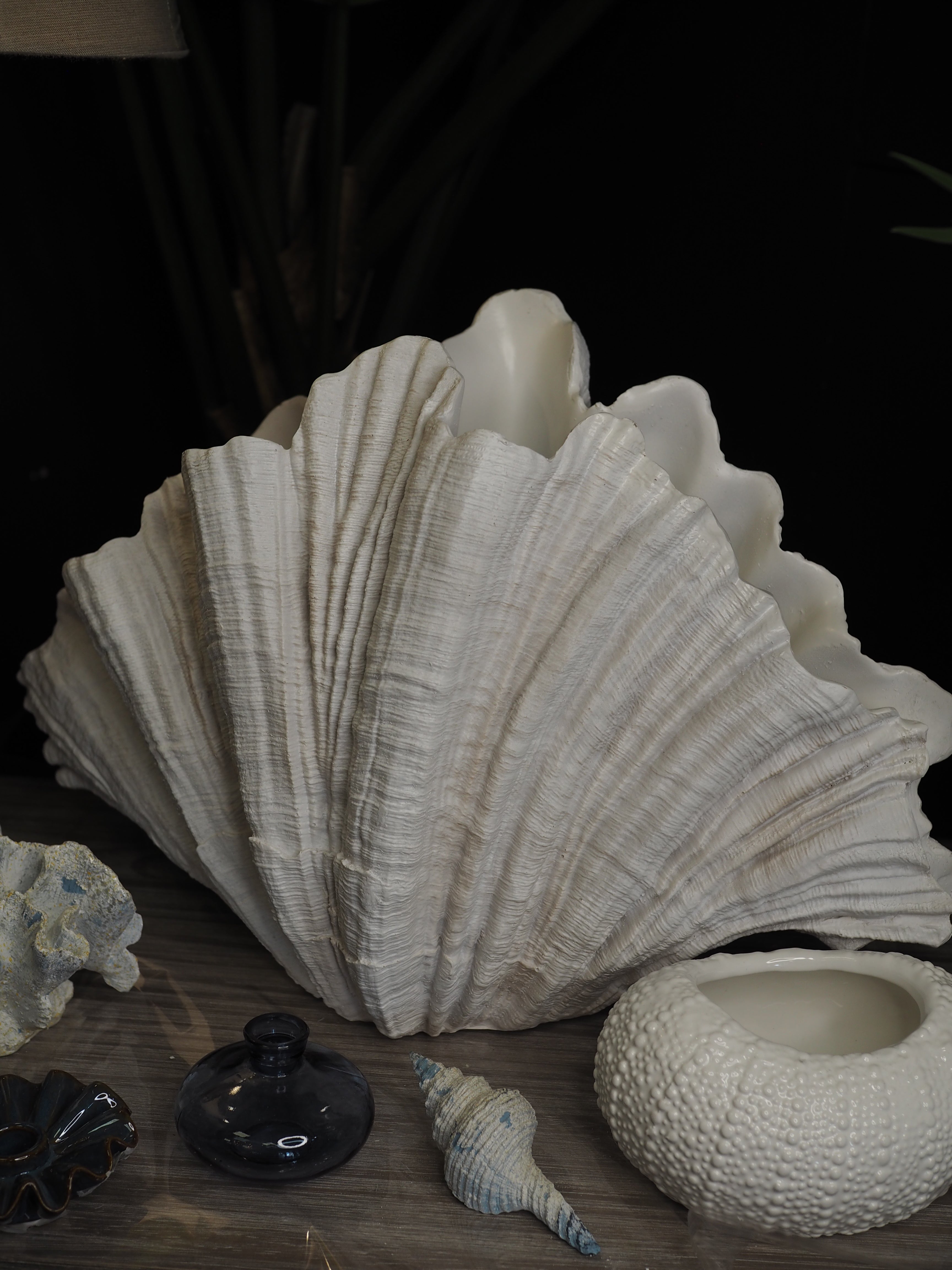 Large clam shell ornament