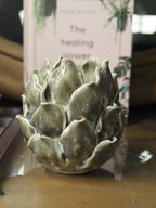 Grey Artichoke Tea Light Holder