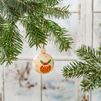 Christmas pudding wooden bauble