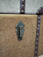 Chests with leather binding and copper closure