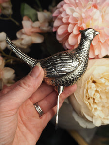 Chrome pheasant bottle opener