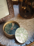 Capiz coasters- set of 4