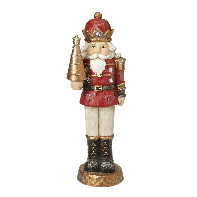 Standing nutcracker with red hat