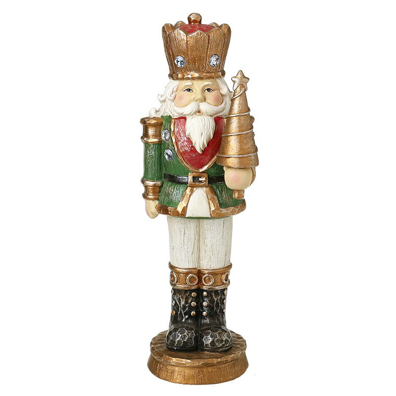 Standing nutcracker in green coat
