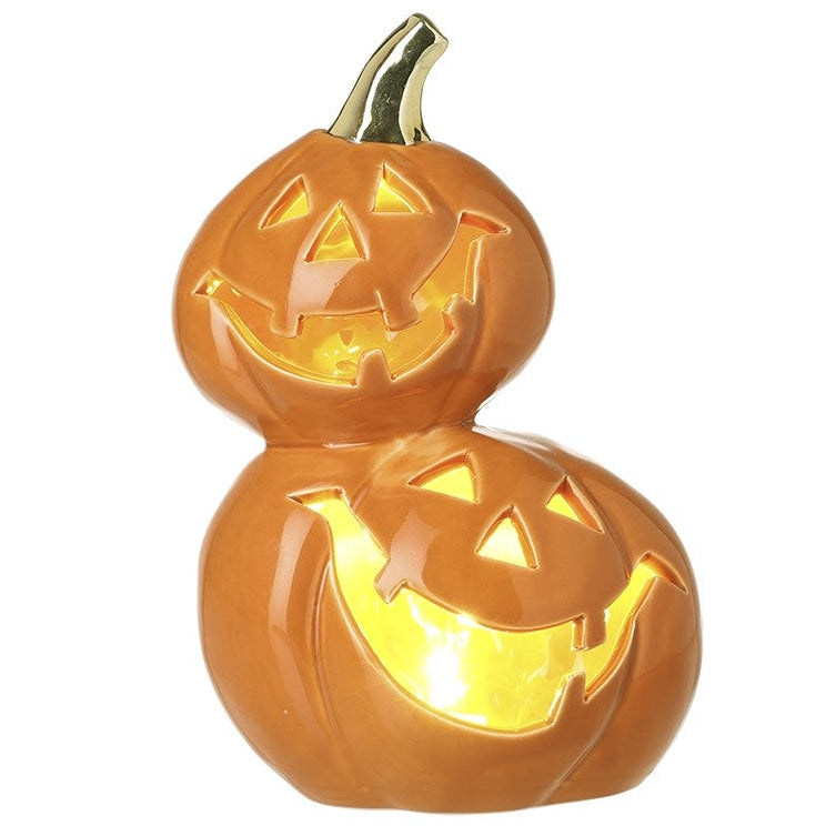 Ceramic LED pumpkins heads