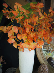 Orange gingko branch