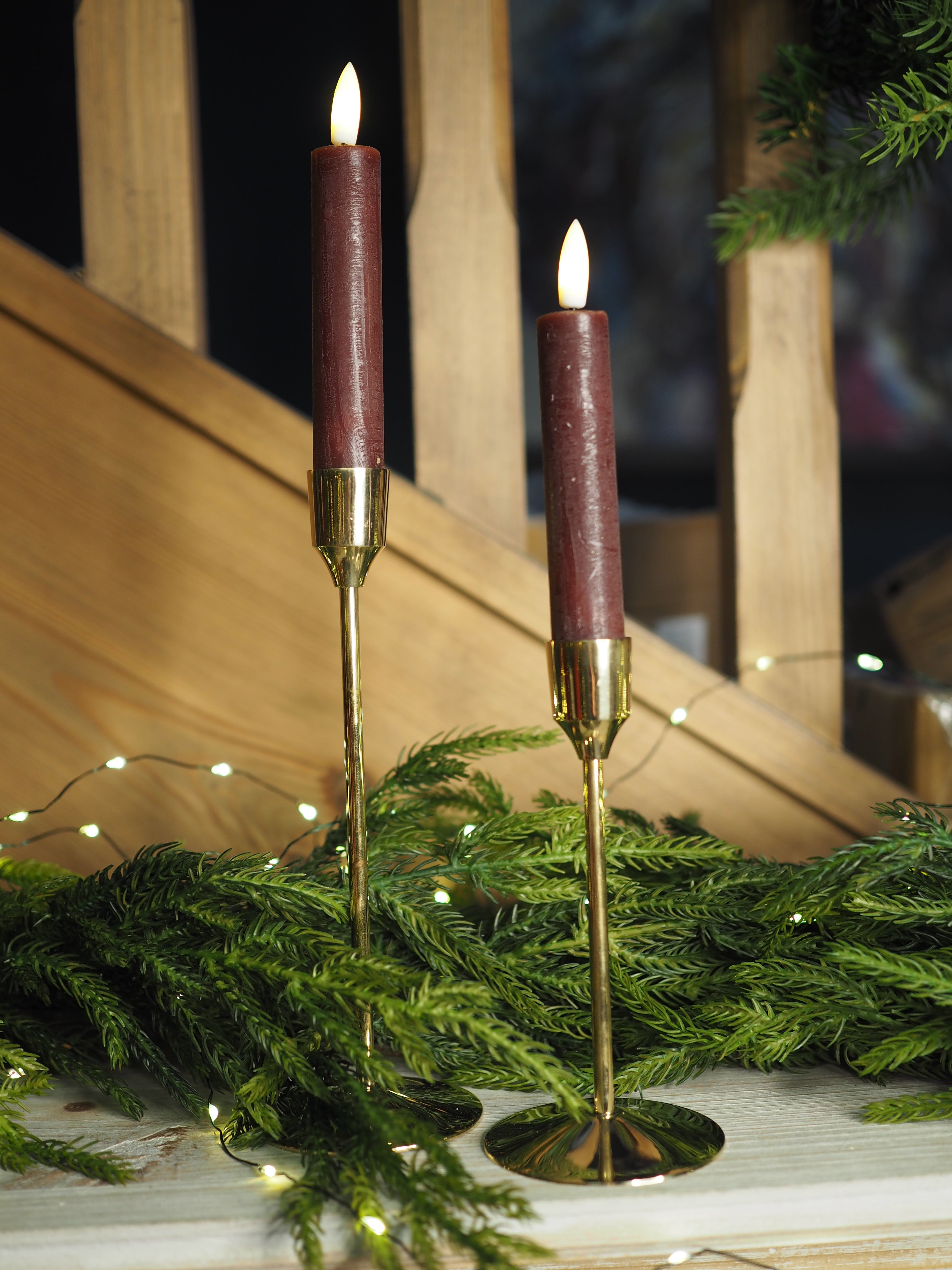 Gold candle holder medium