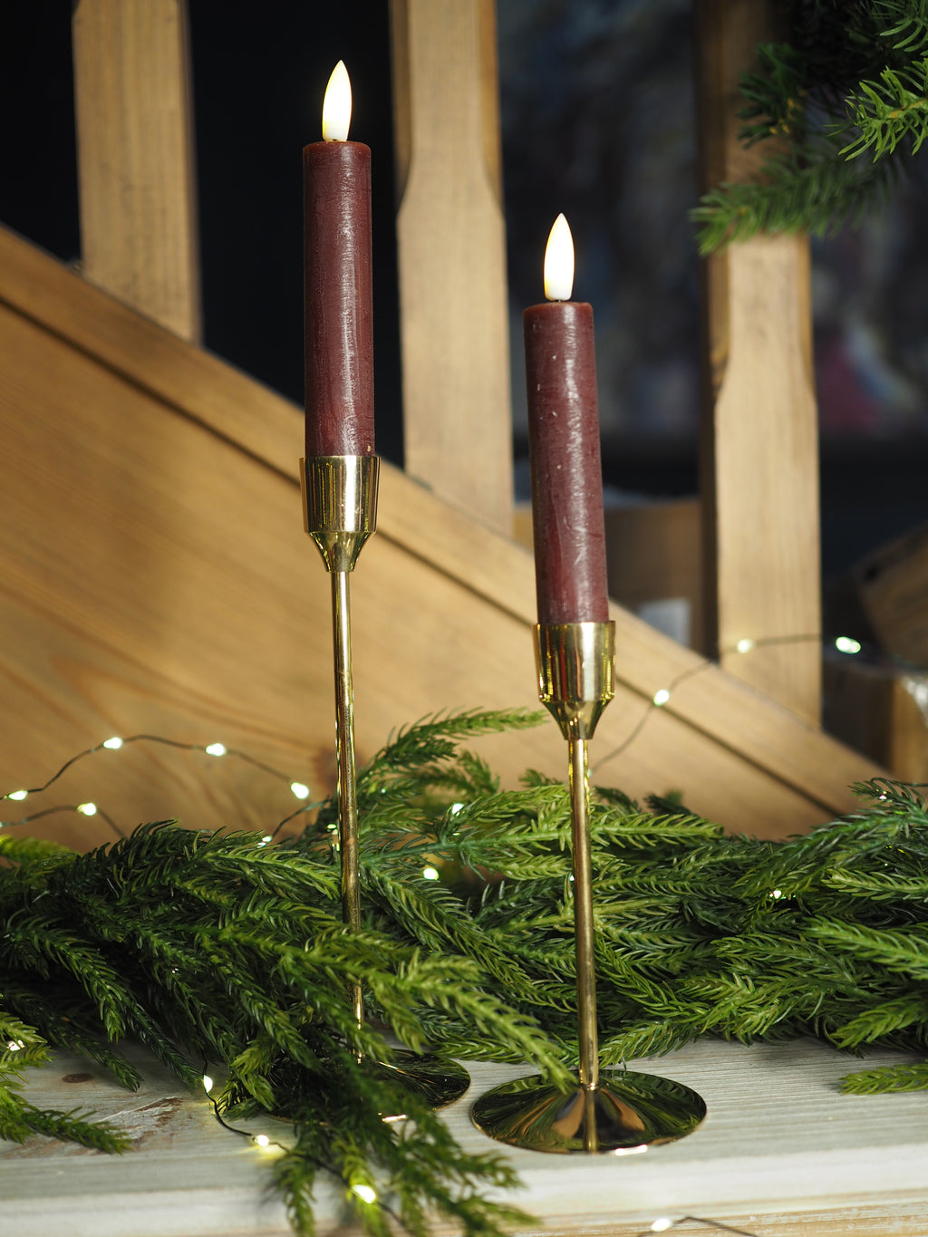 Gold candle holder medium