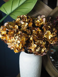 Gold hydrangea stem