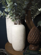 Terracotta vase with gold detail (Tall)