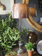 Genoa buffet lamp with coffee shade