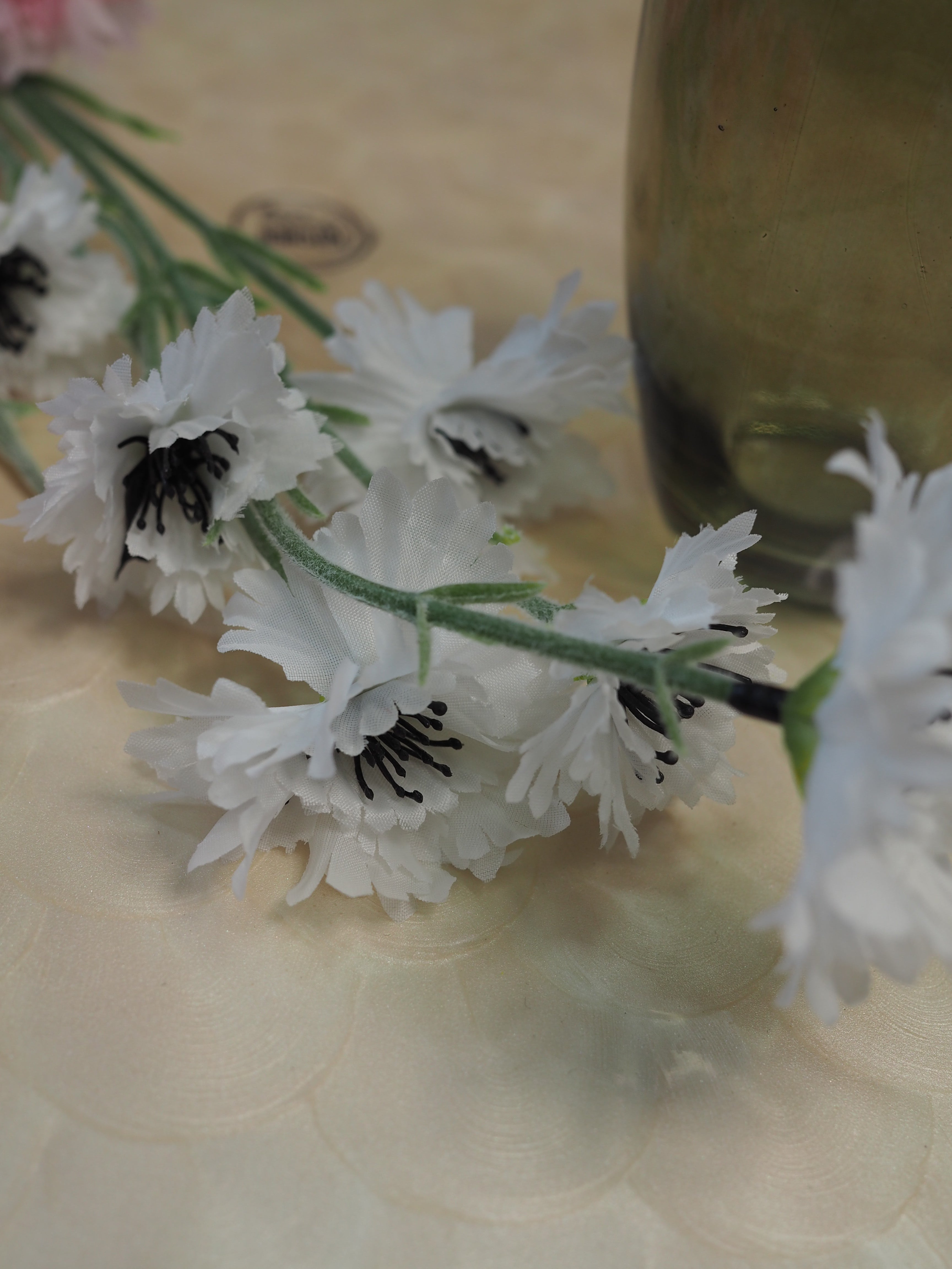Cornflower Faux Stem