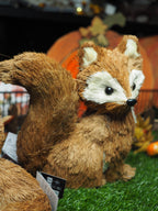 Tall Brown Grass Fox Decoration