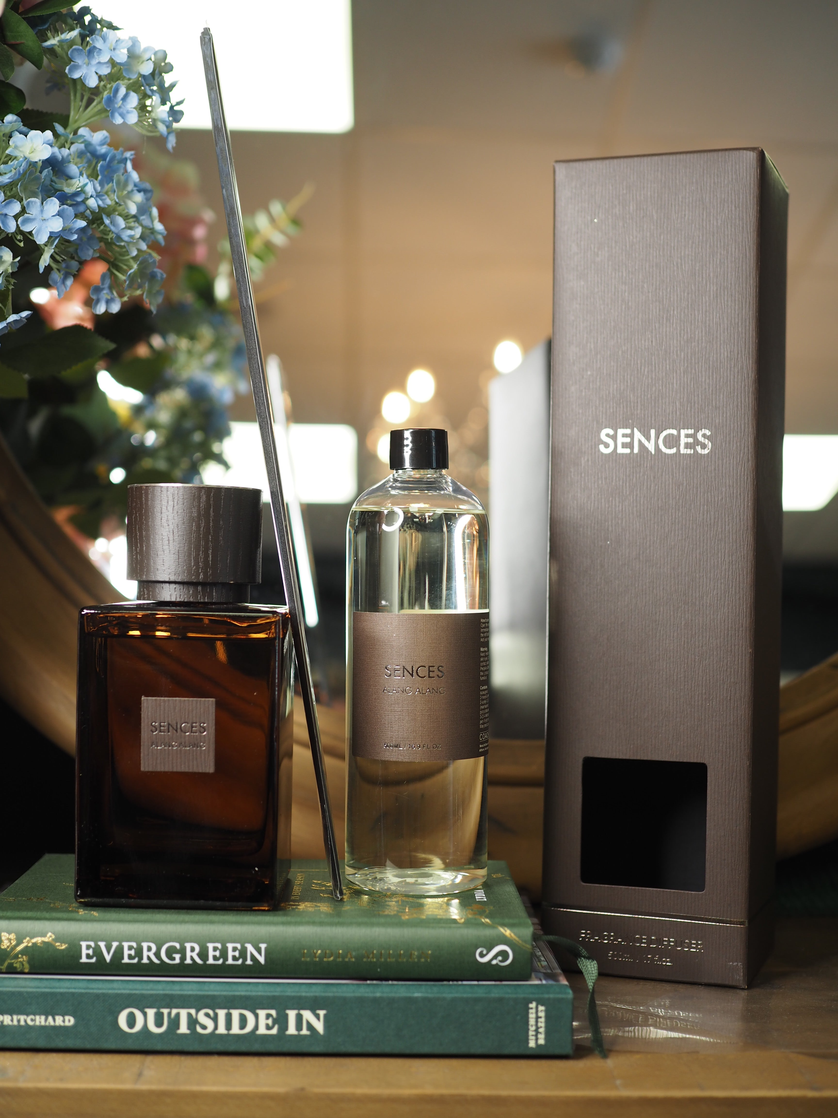 Large Alang Alang amber reed diffuser