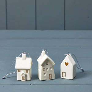 Little ceramic hanging houses (3 styles)