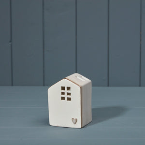 Quirky Cream small ceramic LED house