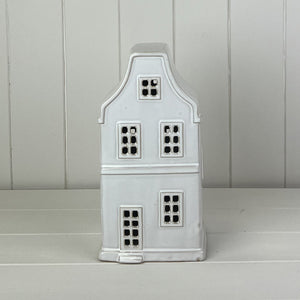 LED off white ceramic house-small