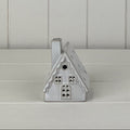 LED off white ceramic cottage/house
