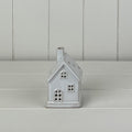 LED off white ceramic house