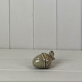 Beige mottled ceramic acorn decoration-small