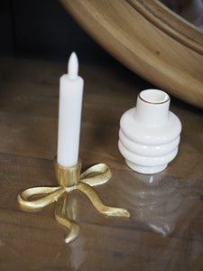 Gold Bow Shaped Candleholder