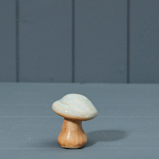 Ceramic mushroom with mint green top