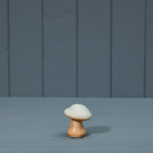 Ceramic mushroom with mint green top