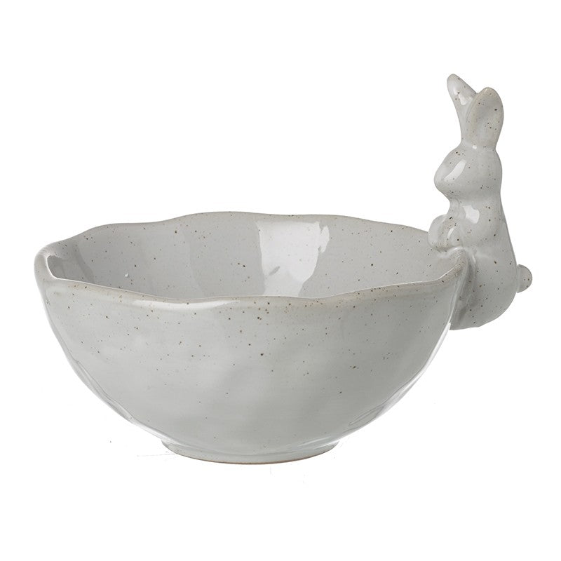 Porcelain rabbit bowl