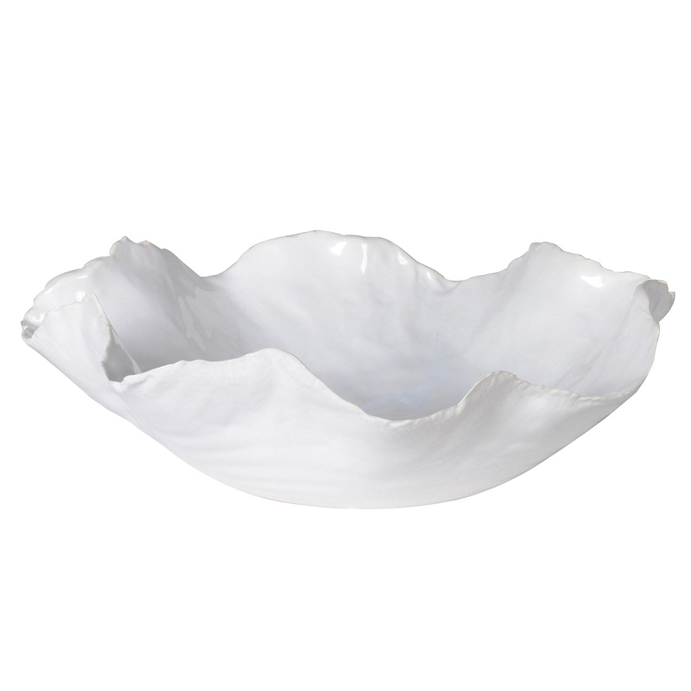Wavy ceramic plate
