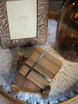 Acacia coaster set