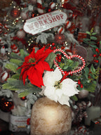 Candy Cane Lane bespoke floral arrangement