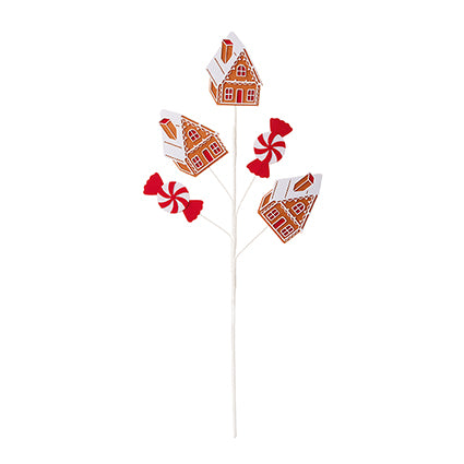 Gingerbread house with candy stem