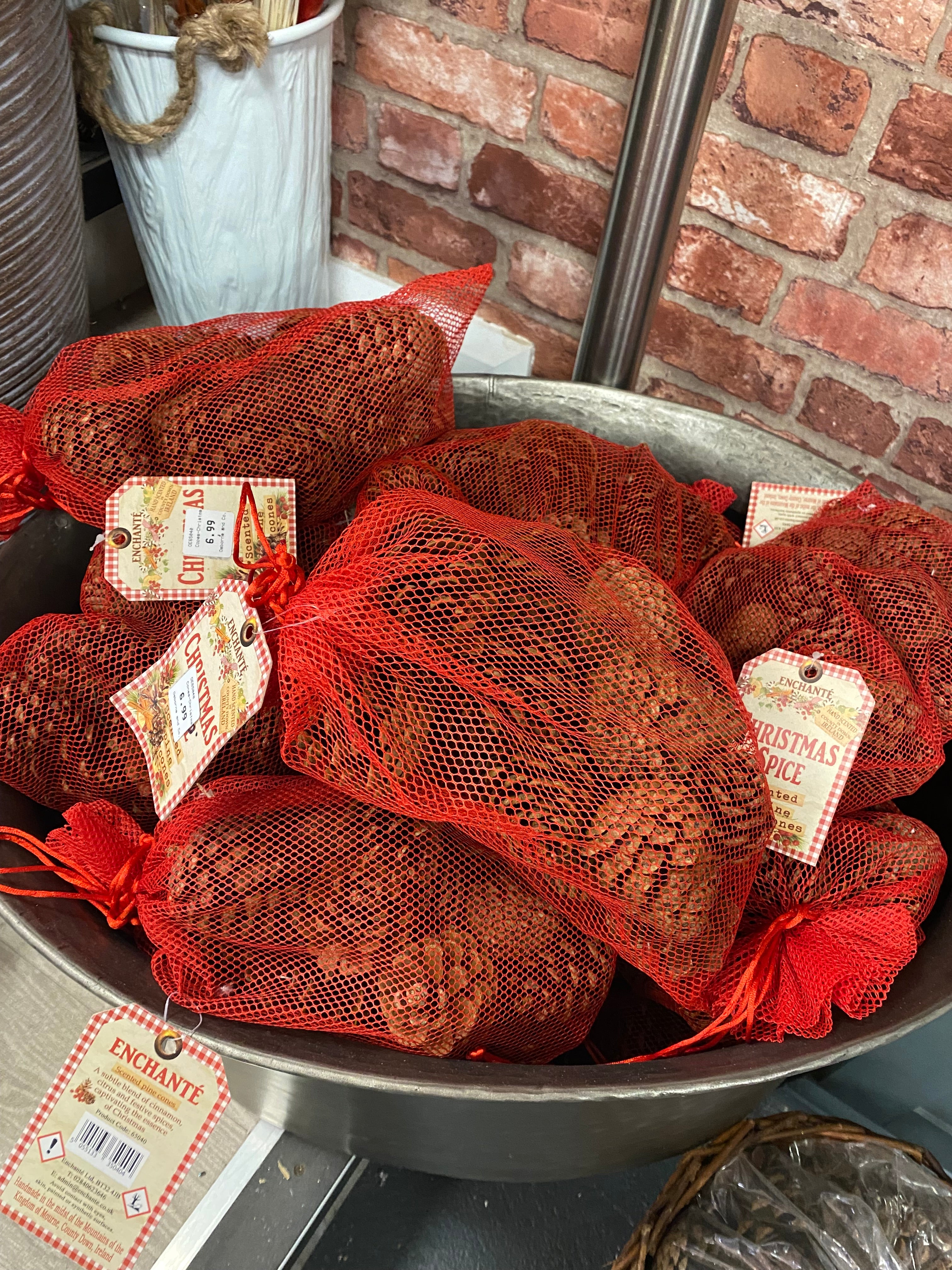 Bag of Scented pinecones