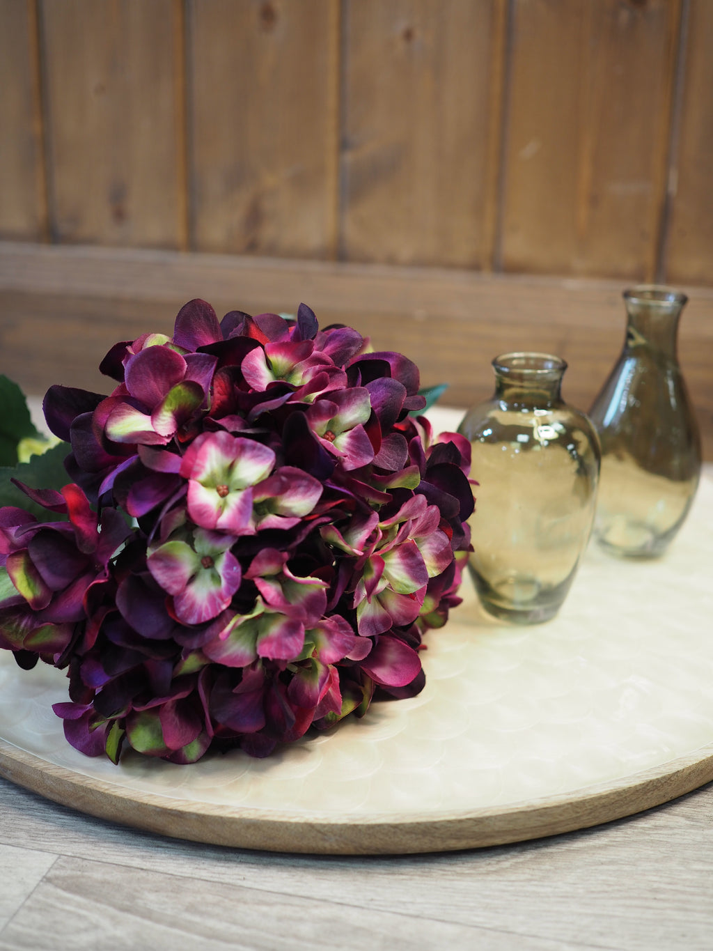 Dark Purple Hydrangea Stem - 106cm