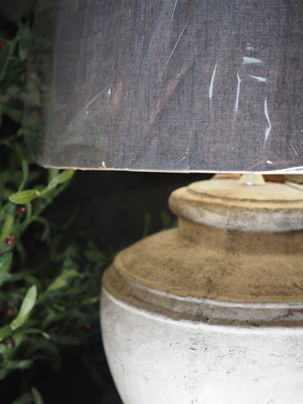 Darcy grey stone lamp