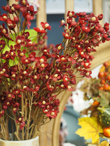 Antique Burgundy Plum Blossom Branch