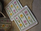 Pastel Meadow Porcelain Coaster