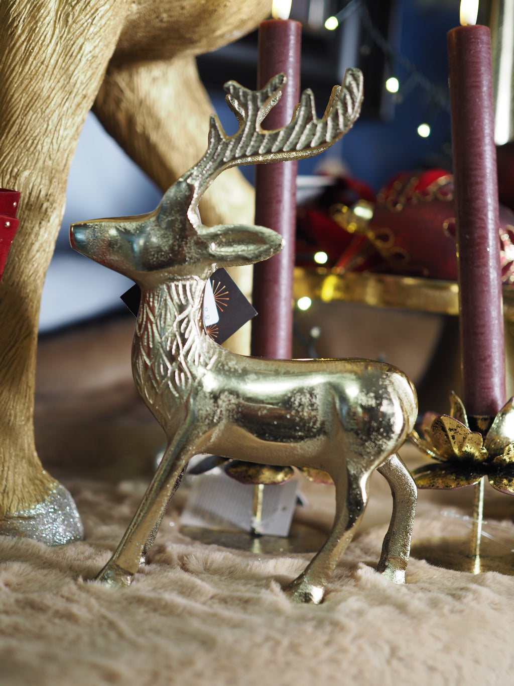 Light Gold Standing Deer