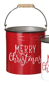 Merry Christmas buckets
