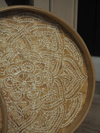 Intricately detailed bamboo tray