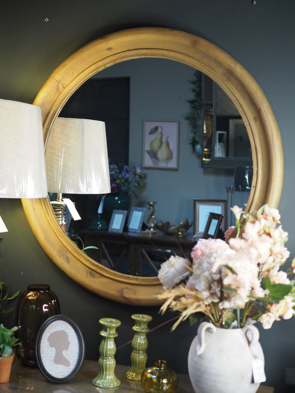 Donard wooden wall mirror 90cm