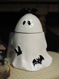 Ghost jar with bats