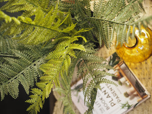 Potted faux fern