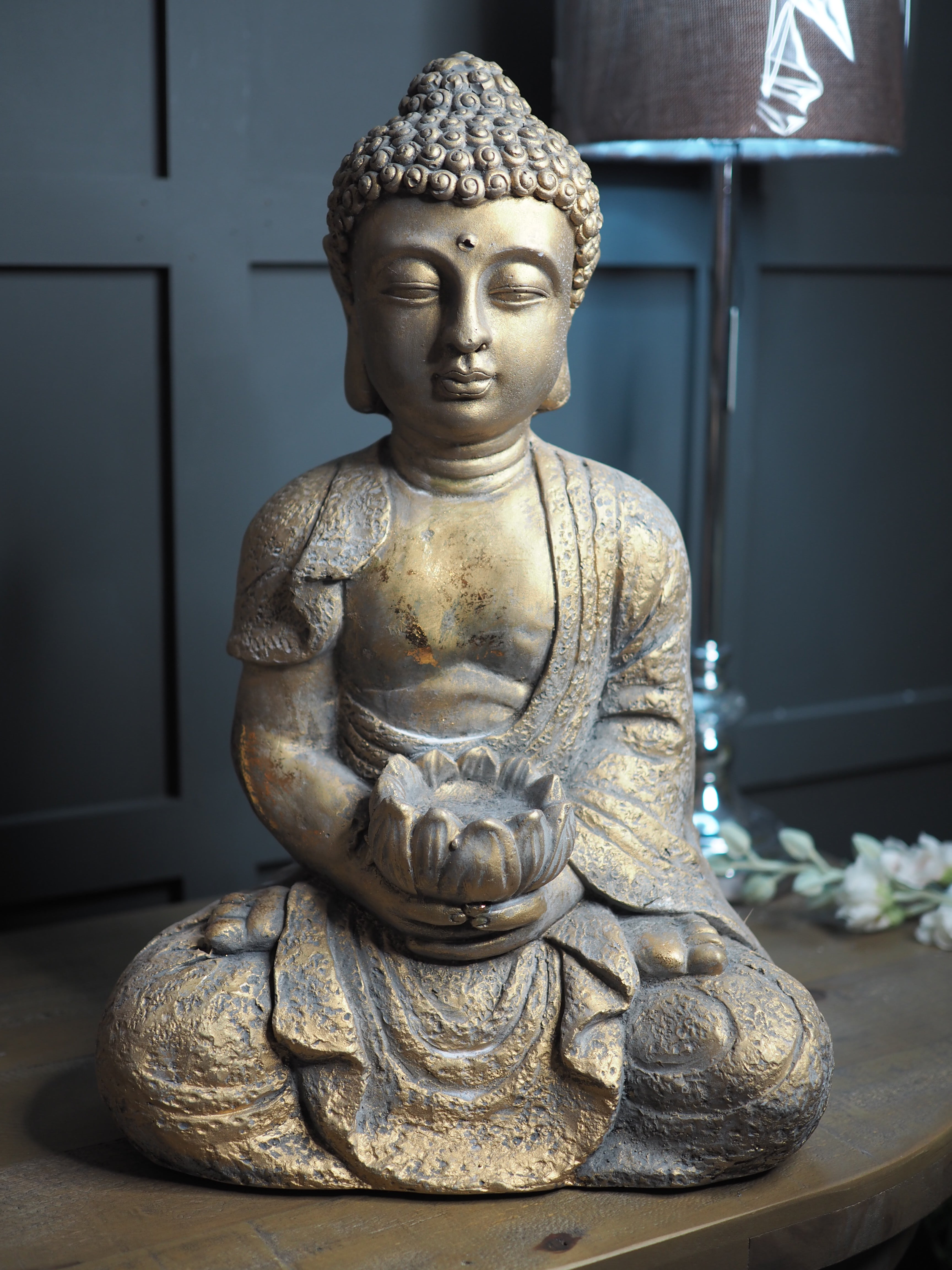 Gold sitting buddha ornament