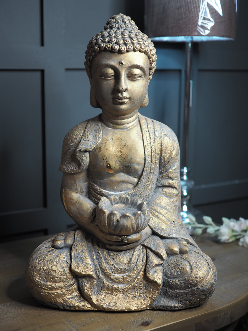 Gold sitting buddha ornament