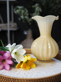 Irregular shaped glass vase