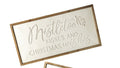 White metal Christmas wall plaque