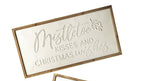 White metal Christmas wall plaque
