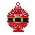 Small Santa stops here bauble chalkboard