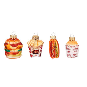 Box of Fast food/snacks Christmas hanging decorations